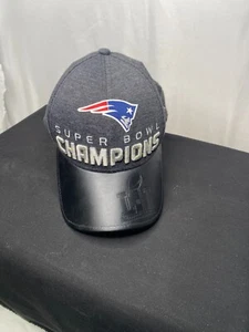 NEW ENGLAND PATRIOTS LOCKER ROOM CHAMPIONSHIP LEATHER BRIM 9 FORTY STYLE HAT !! - Picture 1 of 11