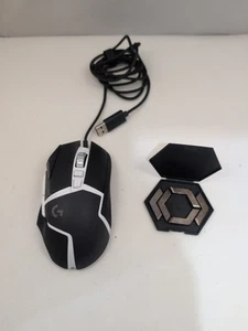 Logitech G502 SE HERO Wired RGB Gaming Mouse Black And White Tested With Weights - Picture 1 of 5