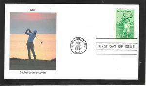 GOLF BOBBY JONES FDC 1981 PINEHURST, NORTH CAROLINA JERRY'S COVERS 1 of 1 - Bild 1 von 1