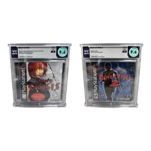 CIB 9.6 Dino Crisis RE3 Demo + 2 Complete Bundle Lot PlayStation 1 PS1 WATA CGC - Picture 1 of 7