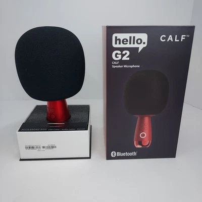 Micrófono Altavoz Karaoke Bluetooth Calf G2 Negro/Rojo - Caja Abierta Foto 1 de 4