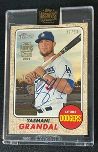 2021 Topps Archives Signature Series /33 Yasmani Grandal #17TH-255 Buyback Auto - Picture 1 of 2