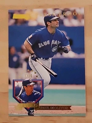 PAUL MOLITOR 1995 Donruss #162 GOLD PRESS PROOF, Brewers and Blue Jays - Image 1 of 4