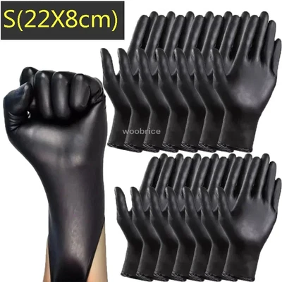 10-100Pcs Rubber Gloves Disposible Nitrile Gloves Forhousehold Cleaning Work Saf - image 1 of 4