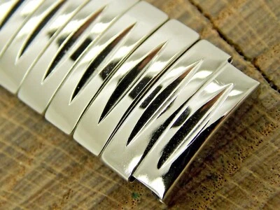 Vintage Flex-Let NOS Unused Watch Band 16mm Expansion Stainless Steel Bracelet - Image 1 of 4