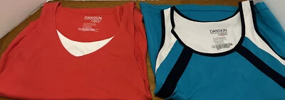 Danskin теперь активный женщин Майка лот из 2 розовый—синий средний - Изображение 1 из 4