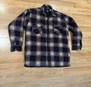 Chaqueta Camisa Dickies A Cuadros Aislada Abotonada Azul Rojo De Colección Para Hombre Talla L” - Imagen 1 de 9