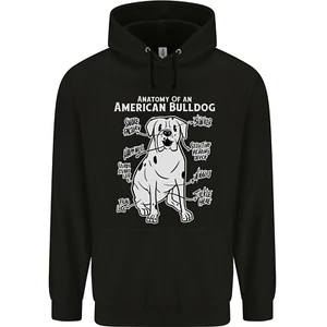 American Bulldog Anatomy Funny Dog Childrens Kids Hoodie - Picture 1 of 31