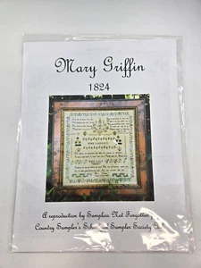 Mary Griffin 1824 Cross Stitch Pattern Samplers Not Forgotten - Picture 1 of 3