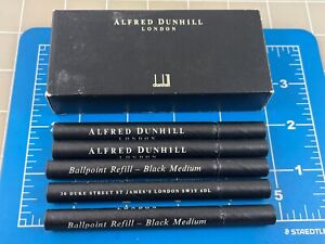 Judd's Lot of 6 New Old Stock Dunhill Black Medium Ballpoint Refills