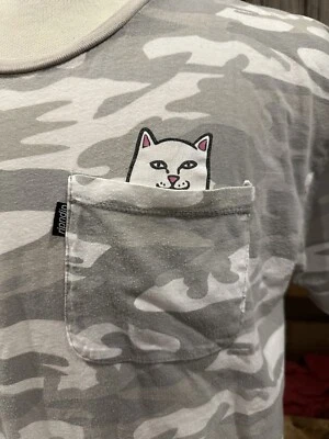 RIPNDIP Pocket Camo Flip Off T Shirt Men’s Size Large - Image 1 of 4