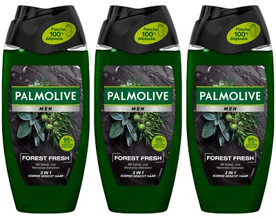 3 PALMOLIVE мужчин лес свежий 3 в 1 шампунь душа гель шалфей и можжевельник 500 мл - Изображение 1 из 4