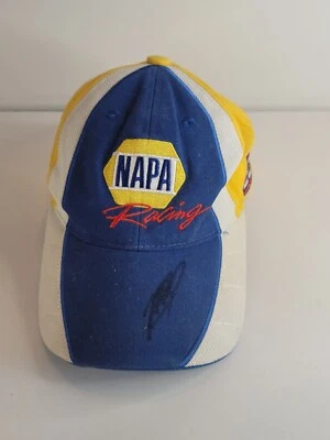 AUTOGRAPHED Martin Truex Jr #56 NAPA Racing Hat VTG NASCAR MWR Chase Authentics - Image 1 of 4