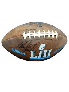 Super Bowl LII Signed Adrian Peterson Wilson Football 02.04.18 