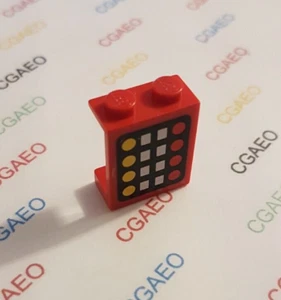 1 X Lego 4864apb001 Panel 1 x 2 x 2 - Solid Studs with 4 Yellow Circles - Imagen 1 de 1