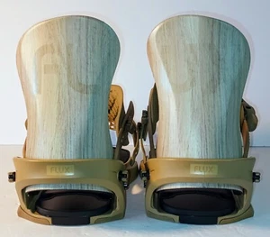 Flux SR Bindings Mens Size Medium 2025 M Used Demo Model Bindings Tan Wood - Picture 1 of 10