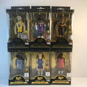 Funko Gold Basketball Series 2 Chase Set of all 6, Steph Curry, Lebron James etc - Picture 1 of 6