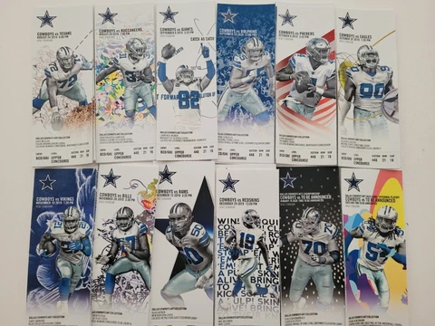 2019 Dallas Cowboys Official NFL Mint Season Ticket Stub - pick any game! Cover