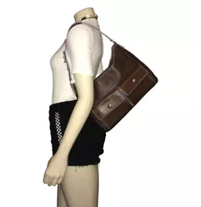 Lambertson Truex dunkelbraune Schultertasche - Bild 1 von 12