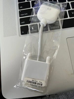 Genuine Apple DVI to VGA Adapter 603-3342 NEW - Image 1 of 4