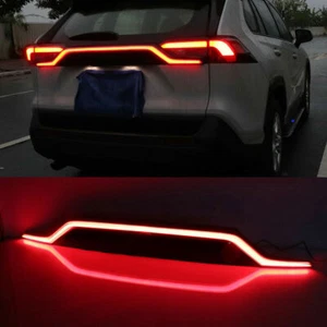 LED Rear Bumper Brake Tail Light Dynamic Turn Signal For Toyota RAV4 2019-2022 - Picture 1 of 9