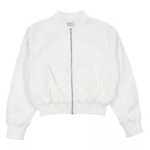 Margaret Howell Fred Perry Tennis Bomber Jacket Womens UK 12 Cream Cotton BNWT - Picture 1 of 11