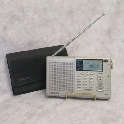 Receptor Digital Banda Mundial Sangean ATS-808A Astilla Cubierta Original Radio Funcionamiento Foto 1 de 4