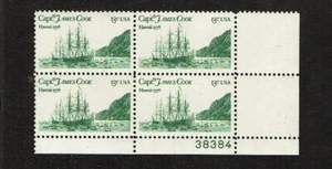 1978 U.S. COMMEM 13c Capt Cook HAWAII Plt # Block of 4 Sc#1733 M/NH/OG Pristine^ - Picture 1 of 1