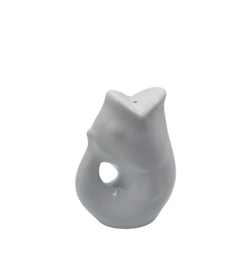 MINI PEZ GORGOTEO Jarra Cerámica Blanca 4" Alto. COMO NUEVO. Fecha 2006. 3 oz Foto 1 de 4