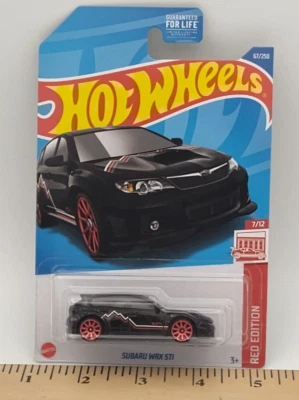 Hot Wheels Target Red Edition #7/12 2022 Subaru WRX STI coleccionista #67/250 Foto 1 de 3