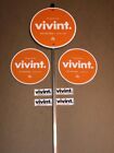 VIVINT. Reflective Security Yard Sign w. 4 Decals & 2 Laminated Signs*