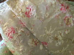 2 Nautica Pemberly Floral Pillow Shams Standard Beige Pink - Picture 1 of 9