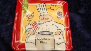 COMER PARA VIVIR ~ PLATO APERITIVO ~ FAT CHEF ~ Masterchef Tracy ~ 4,5” ~ En muy buena condición ~ - Imagen 1 de 3