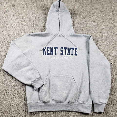 KENT STATE Hoodie Mens Medium Gray Champion Sweatshirt Golden Flashes NCAA Cover