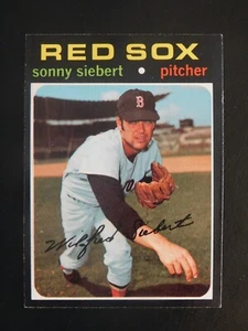 Tarjeta de béisbol Topps #710 1971 de Sonny Siebert (casi nueva) - Imagen 1 de 2