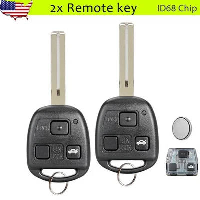 2 para 2004 2005 2006 Lexus ES330 RX330 mando a distancia llavero 315 MHz chip HYQ12BBT ID68 Foto 1 de 4