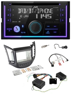 JVC Lenkrad USB 2DIN DAB Bluetooth CD Autoradio für Chevrolet Orlando 2011-2018 - Bild 1 von 4