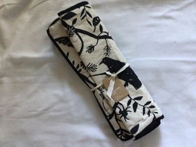 WEST ELM ESPELUZNANTE INODORO CORREDOR DE MESA NEGRO/NEUTRO 14” X 90” NUEVO Foto 1 de 2