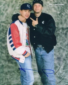 Donnie Wahlberg Signed Autograph 8x10 Photo  New Kids on the Block w/ Marky Mark - Picture 1 of 4