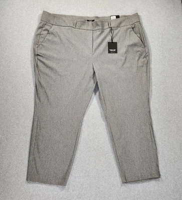 NWT Simply Vera Vera Wang Skinny Ankle Pants Plus Size 3X Gray Pull On Stretch - Image 1 of 4