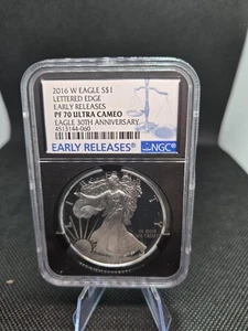 2016-W Silver Eagle – PF70 UCAM Early Release West Point Mint • NGC Certified • - Picture 1 of 7