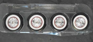 NEU 1953 - 1955 Corvette Räder & Weißwandreifen 4er Set Maßstab unbekannt 1/25? - Bild 1 von 7