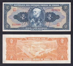 Banconota Brasile 2 cruzeiros 1944 P.-133a FDS-/UNC- - Imagen 1 de 1
