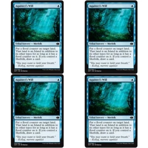 4 x AQUITECT'S WILL CASI NUEVO Merfolk vs Goblins Magic The Gathering Azul - Merfolk Com - Imagen 1 de 1