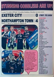 Exeter City 0 Northampton Town 4 - 2020 play-off final - souvenir print - Picture 1 of 1