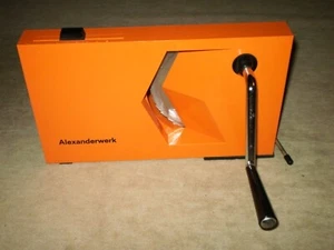 Cortadora de pan plegable naranja Alexanderwerk Alemania años 70 vintage - Imagen 1 de 15