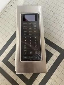 Whirlpool Microwave Control Panel Stainless (NO BOARD) OEM Part# W10444525 - Picture 1 of 3