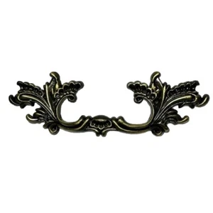 Juego de 5 tiradores de tocador de cajón inspirado en colección dorado bronce Shabby Chic - Imagen 1 de 7