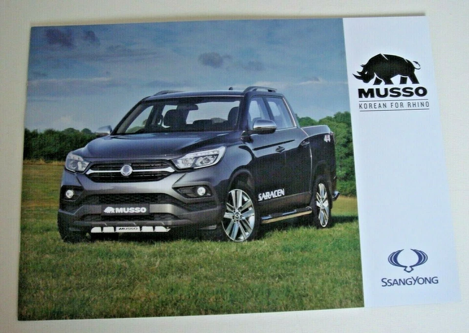 SsangYong . Musso . SsangYong Musso . 2019 Sales Brochure  - Image 1 of 1