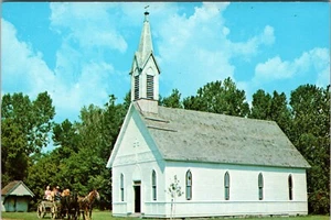 Antigua postal de la iglesia de San José Parke County Rockville Indiana E1 - Imagen 1 de 2